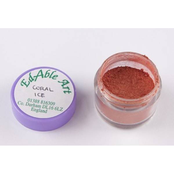 Koralleisfarbene Staubfarbe