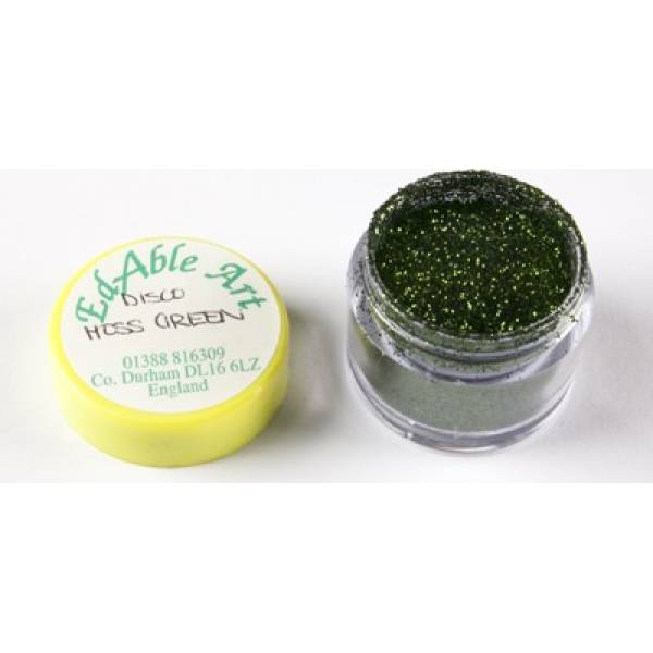 Glitzer dekoratives Disco Moss Grün