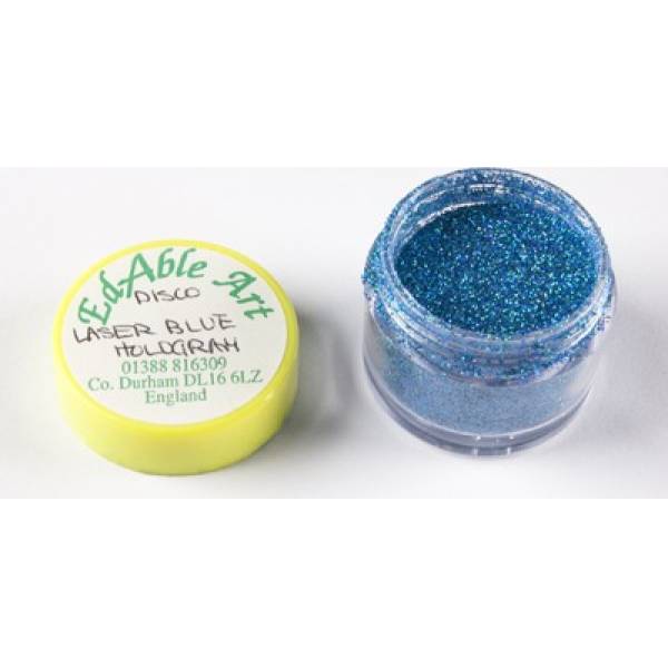 Glitzer Dekorations-Disco Laser Blau Hologramm