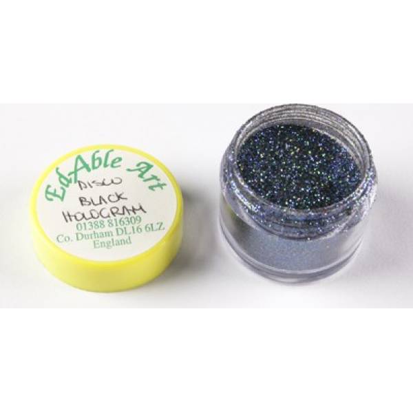 Glitzer-Dekorations-Disco Black Hologram