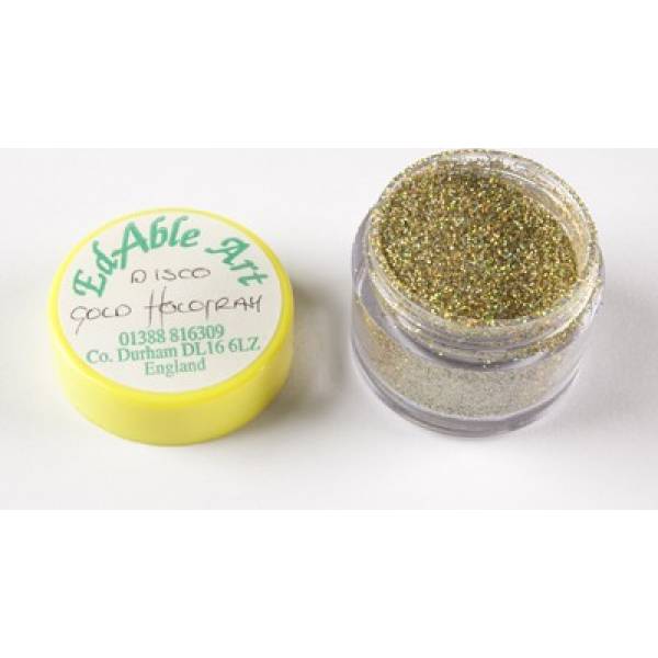 Glitzer-Dekorations-Disco Gold Hologram