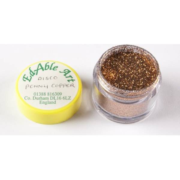 Glitzer-Dekorglitzer Penny Kupfer