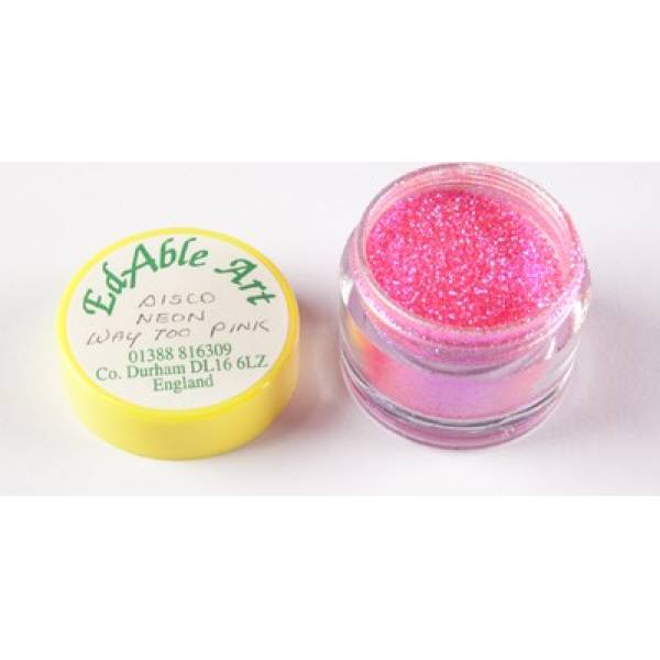 Glitzer Dekorations-Disco Neon viel zu pink
