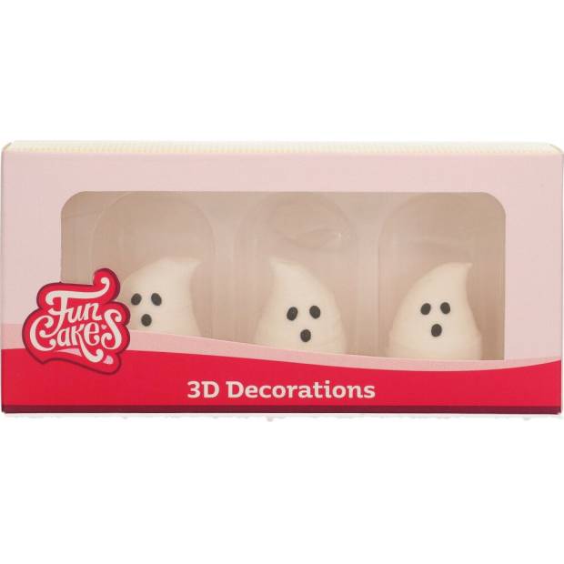 Zuckerdekoration Gespenster 3pcs Halloween