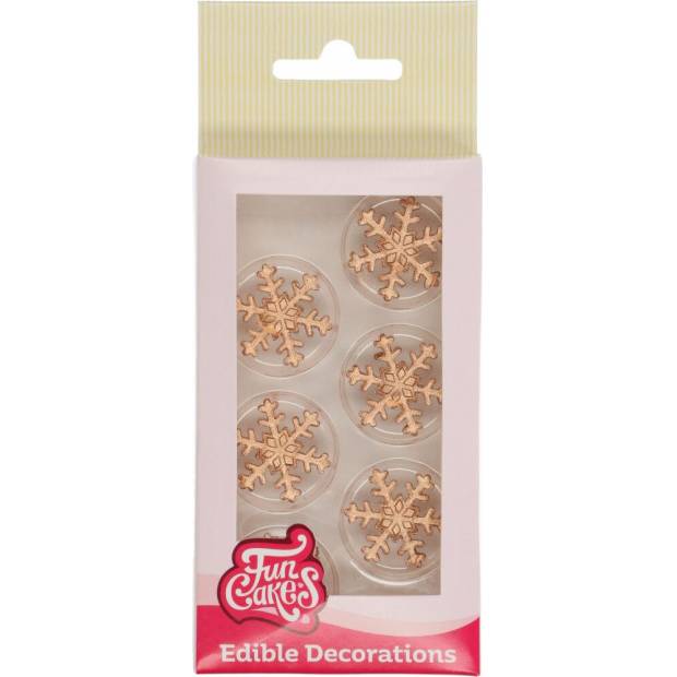 Zuckerdekoration Schneeflocken, 12St.