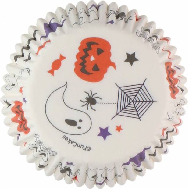 Muffin-Körbchen 48 Stück Halloween Gespenster und Kürbisse