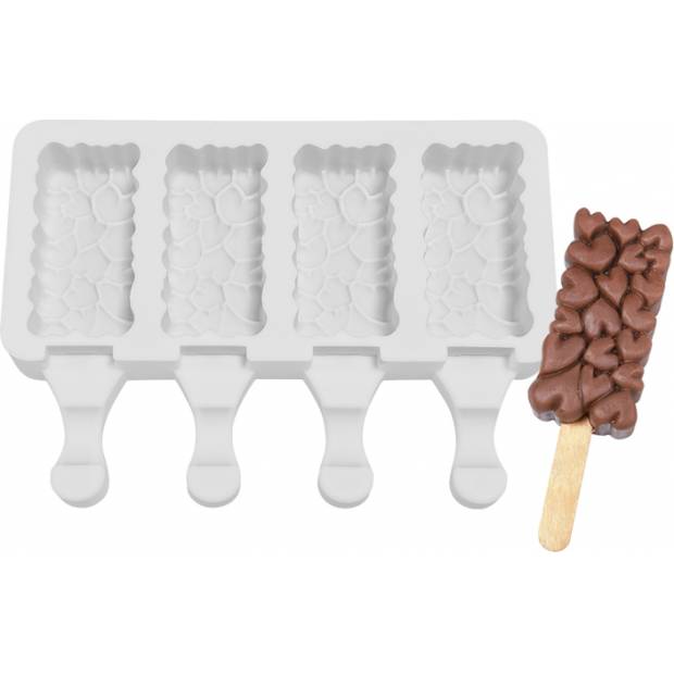 Silicone-Eisformen Herzen 7x3,5 cm
