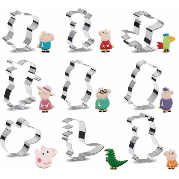 Ausstechformen Schwein Pepa 9 Stück