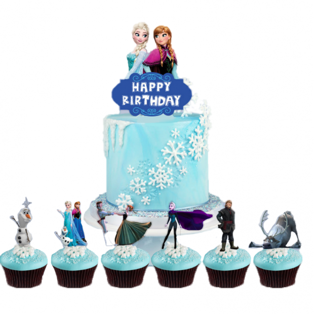 Zuckerkreuze für Kuchen Frozen 7 Stk