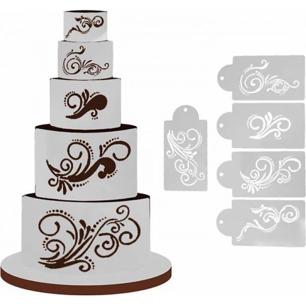 Schablone Schablone Ornamente 5pcs