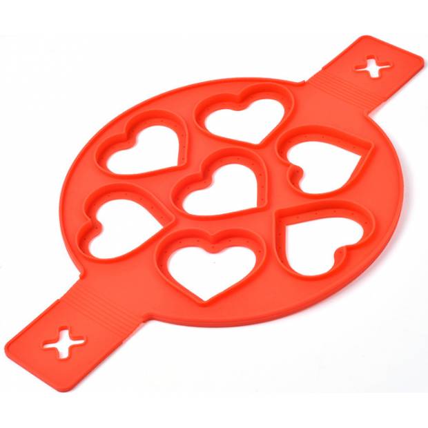 Silikonform für Pfannkuchen und Ochsenaugenherzen 22,5cm