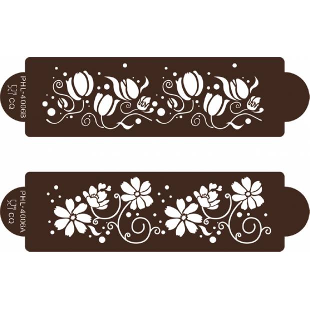 Schablone Schablone blühender Garten 2pcs