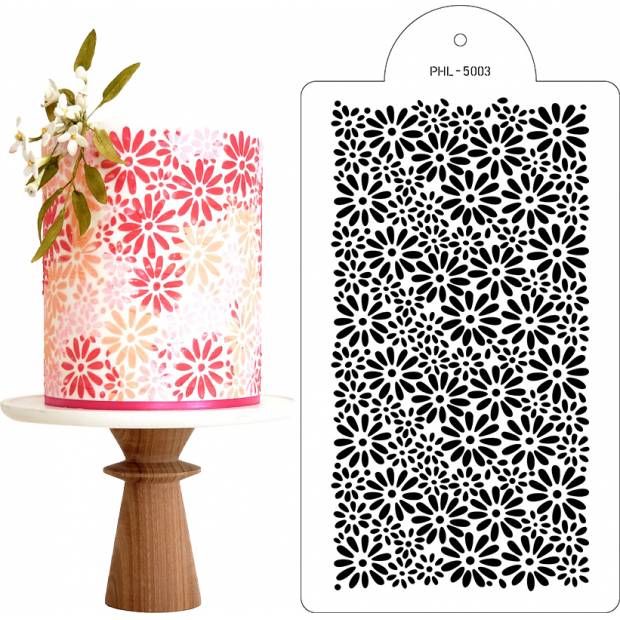 Schablone Schablone Blumen 40x21cm