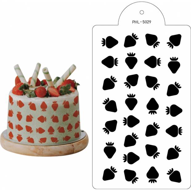 Schablone Schablone Erdbeeren 40x21cm