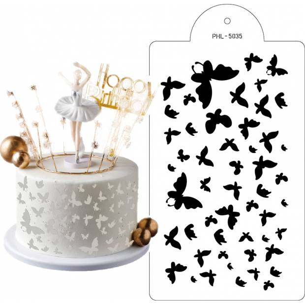 Schablonenschablone Schmetterlinge 40x21cm