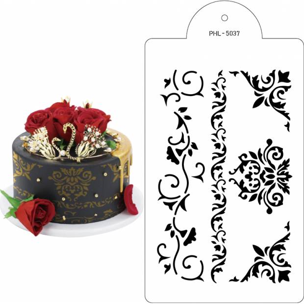 Schablone Schablone Ornament BOA 35x21cm