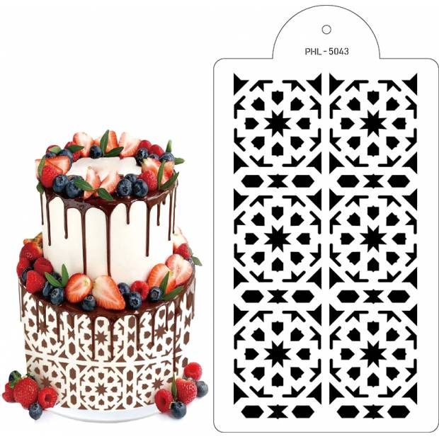 Schablone Schablone Code 40x21cm