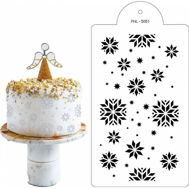 Schablone Schablone Schneeflocken 40x21cm