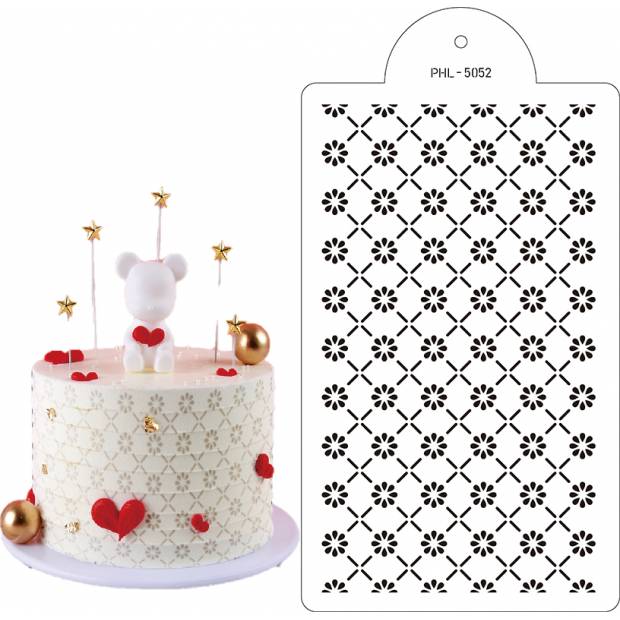 Schablone Schablone Blumen lux 40x21cm