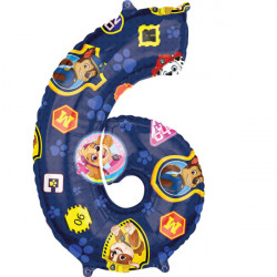 Ballon 66x43cm Paw Patrol Nummer 6