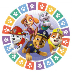 Partyteller aus Papier 8 St. 23cm Paw Patrol