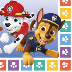 Papierservietten 33x33cm 16Stück Paw Patrol