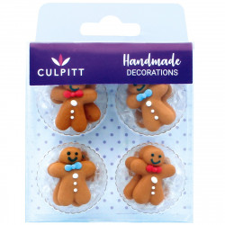 Zuckerdekoration Weihnachtsfiguren 12pcs