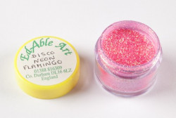 Glitzer-Deko-Disco Neon Flamingo