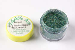 Glitzer Dekorationsdisco Caymen Grün Hologramm