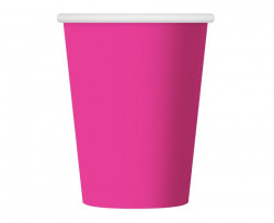 Pappbecher 270ml 6Stück rosa