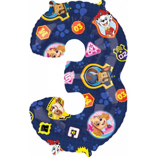Ballon 66x43cm Paw Patrol Nummer 3