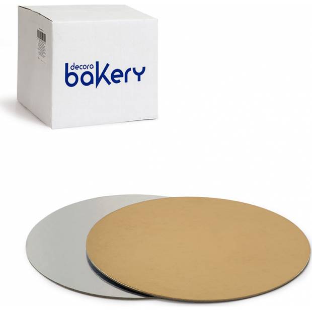 Tortenuntersetzer 100Stück 22cm Breite 0,01cm gold silber