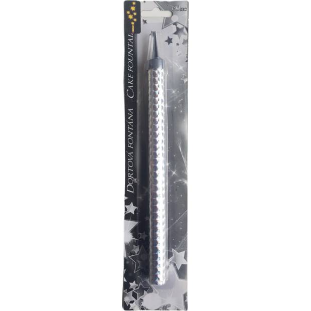 Tortenbrunnen mittel - silber, silber 20 cm - 1St.