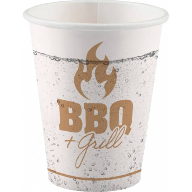 Pappbecher 0,5l 8St. BBQ-Grill