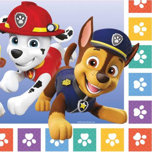 Papierservietten 33x33cm 16Stück Paw Patrol
