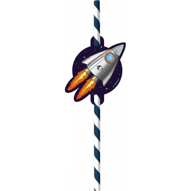Papierstrohhalme 8 Stck. Weltraumrakete