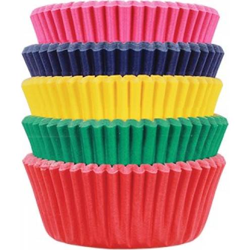 Farbige Mini-Cupcake-Becher 100 Stk.