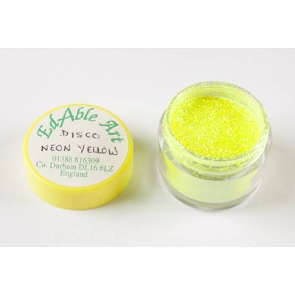 Glitzer dekoratives Disco Neon-Gelb