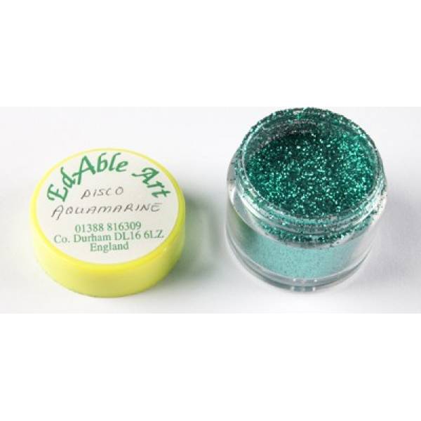 Glitzer dekorative Disko Aquamarin