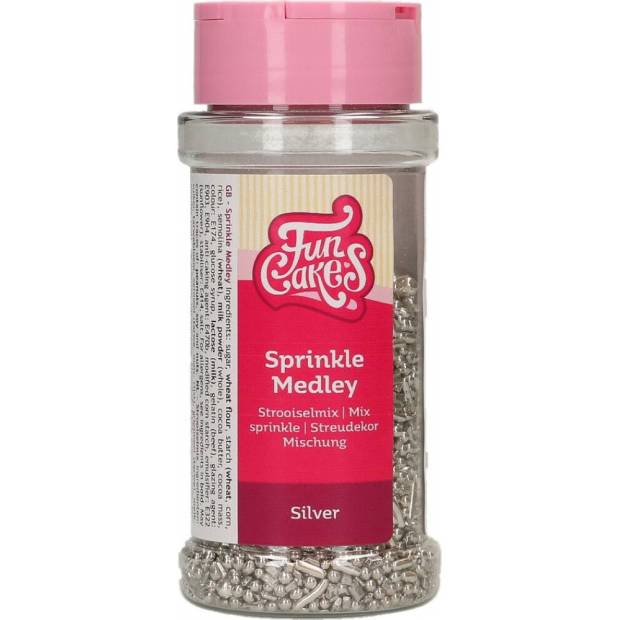 Zuckerdekoration Silber 65g