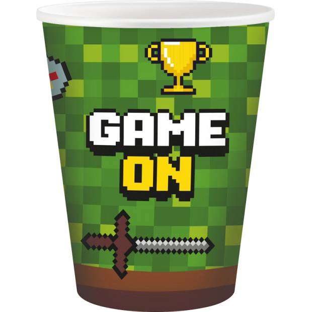 Pappbecher 266ml 6Stück Spiel auf