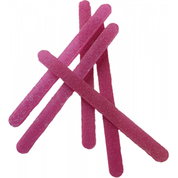 Holzstäbchen für Eis am Stiel, rosa, 5 Stück - 11x1 cm