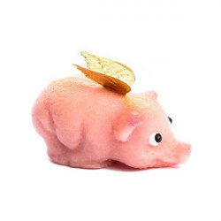 Marzipanfigur Goldenes Ferkel 2,5 × 5 cm, 25 g