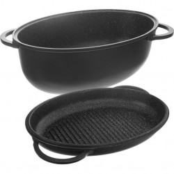 Auflaufform GRANDE doppelseitig 43x30 cm