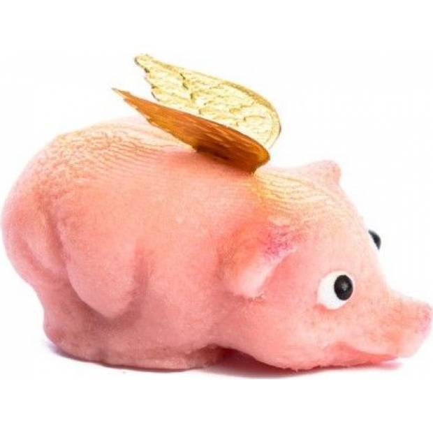 Marzipanfigur Goldenes Ferkel 2,5 × 5 cm, 25 g