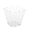 Fingerfood-Becher für Panna Cotta PS quadratisch klar 72x72x72mm 230ml - 20 Stück