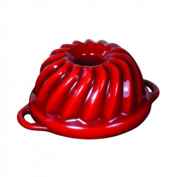 Gusseisen-Emaille-Backform Sofie bábovka GOURMETINA - Schattenrot