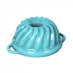 Gusseiserne emaillierte Backform Sofie Kuchenform GOURMETINA - Hemdblau