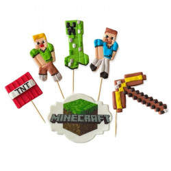 Zuckerfigur Spieß fürs Kuchen Minecraft