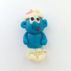 Tortenfigur Schlumpf 30 g aus Kokosmasse